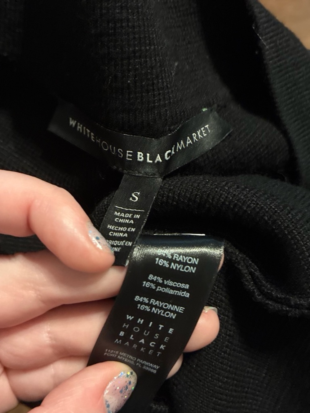 White House Black Market Black Military-Inspired Double-Breasted blazer - Picture 4 of 4